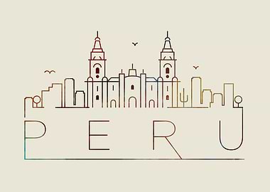 Peru Thin Line City