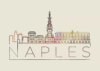 Naples Thin Line City