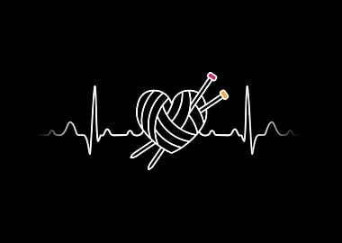 Knitter Heartbeat line
