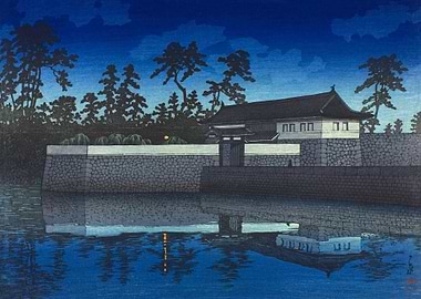 Sakurada Gate At Night