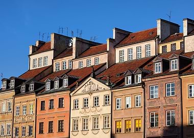 Warsaw Old Town Houses