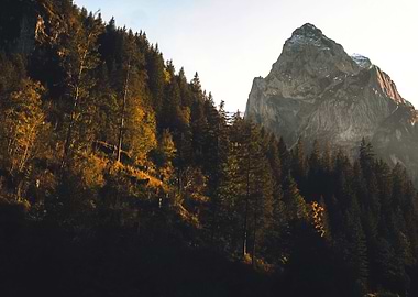 Sunset in the Swiss Alps