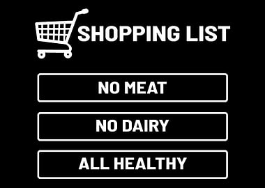 Shopping List Vegan Vegan