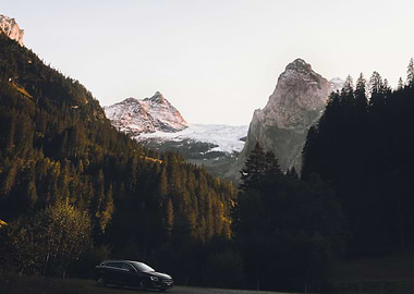 Sunset in the Swiss Alps