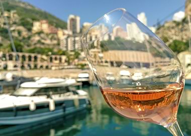 Rose wine in Riviera