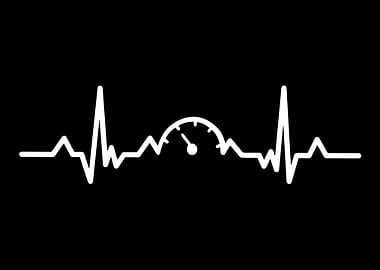 Car Lover Heartbeat Speedo