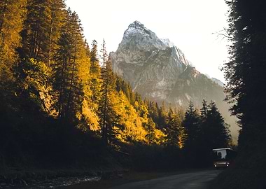 Sunset in the Swiss Alps