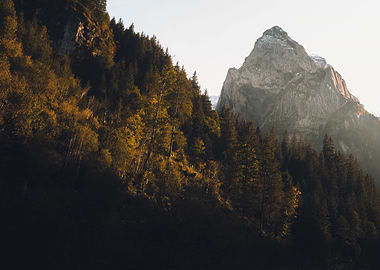 Sunset in the Swiss Alps