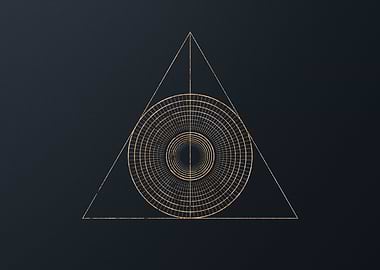 Gold Geometric Glyph