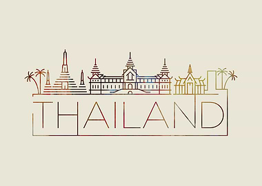 Thailand Thin Line City