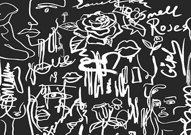 BLACK AND WHITE FACE