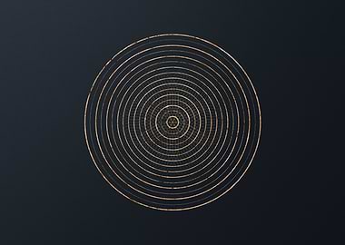 Gold Geometric Glyph