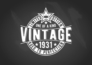 Vintage 90th birthday gift