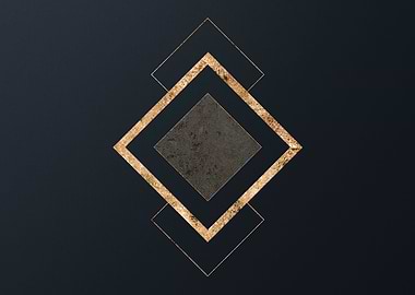 Gold Geometric Glyph