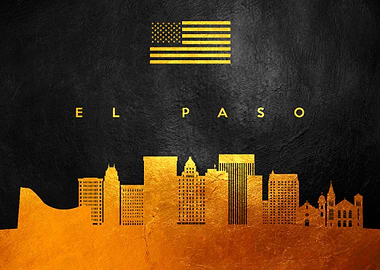 El Paso Texas Gold Skyline