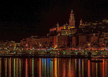Menton by night