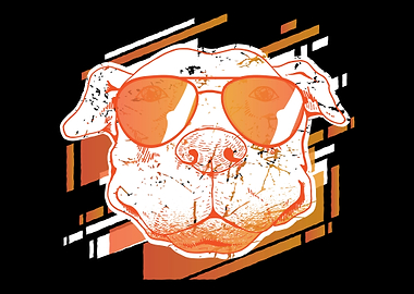 Dog with cigarette gift