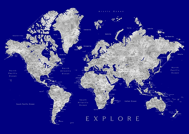 Valrie explore world map