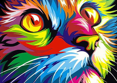 Cat Dog Pop Art