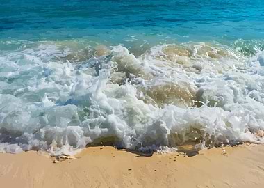 Crashing Beach Waves