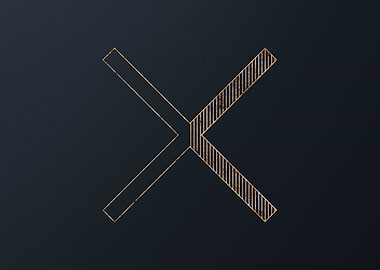 Gold Geometric Glyph