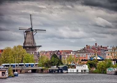 Amsterdam City Skyline