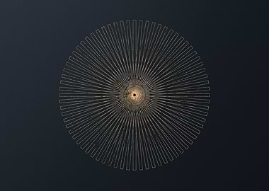 Gold Geometric Glyph