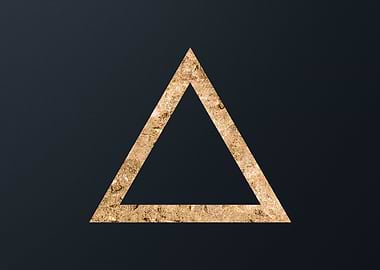 Gold Geometric Glyph