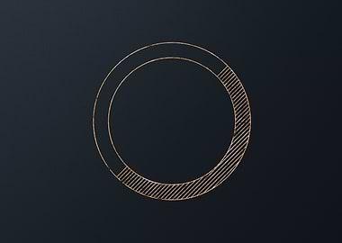 Gold Geometric Glyph