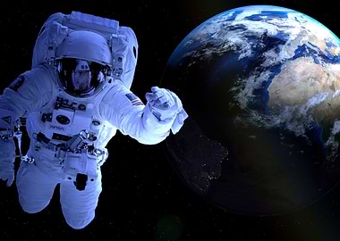 Space Galaxy Moon Universe