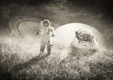 Space Galaxy Moon Universe