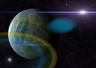 Space Galaxy Moon Universe