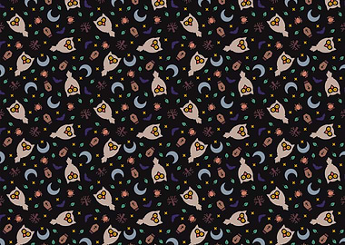Owl Spooky Pattern