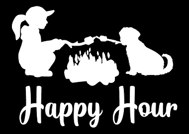 Happy Hour Cute Camping