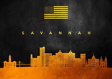 Savannah Georgia Skyline