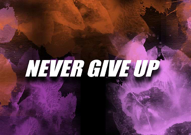 never give up