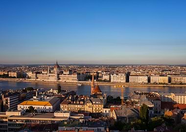 Budapest Sunset Cityscape