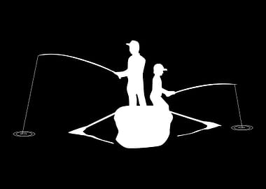 Father And Son Fishing F