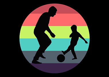 Father Son Soccer Cute S