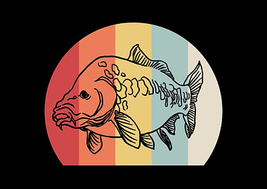 Vintage Angler Geschenk