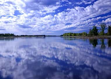 River Blue Sky