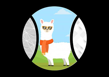 Baseball Llama Bat And B