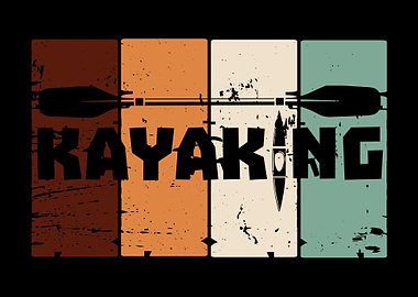 Kayaking Vintage Paddle