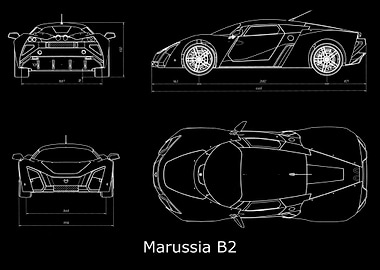 Marussia B2 Blueprint