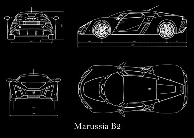 Marussia B2 Blueprint