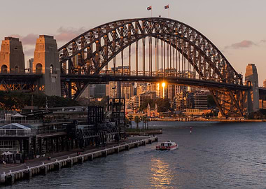 Sydney Harbour at sunset