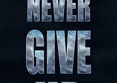 Never give up letter