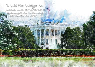 White House Watercolor