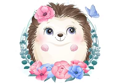 Cute little hedgehog Cute