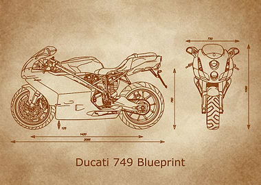 Ducati 749 Blueprint old